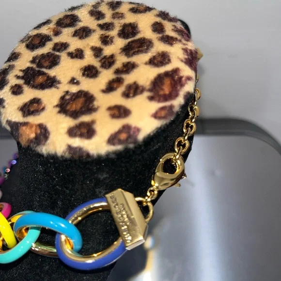 Kurt Geiger rainbow chain link necklace - Picture 2 of 2